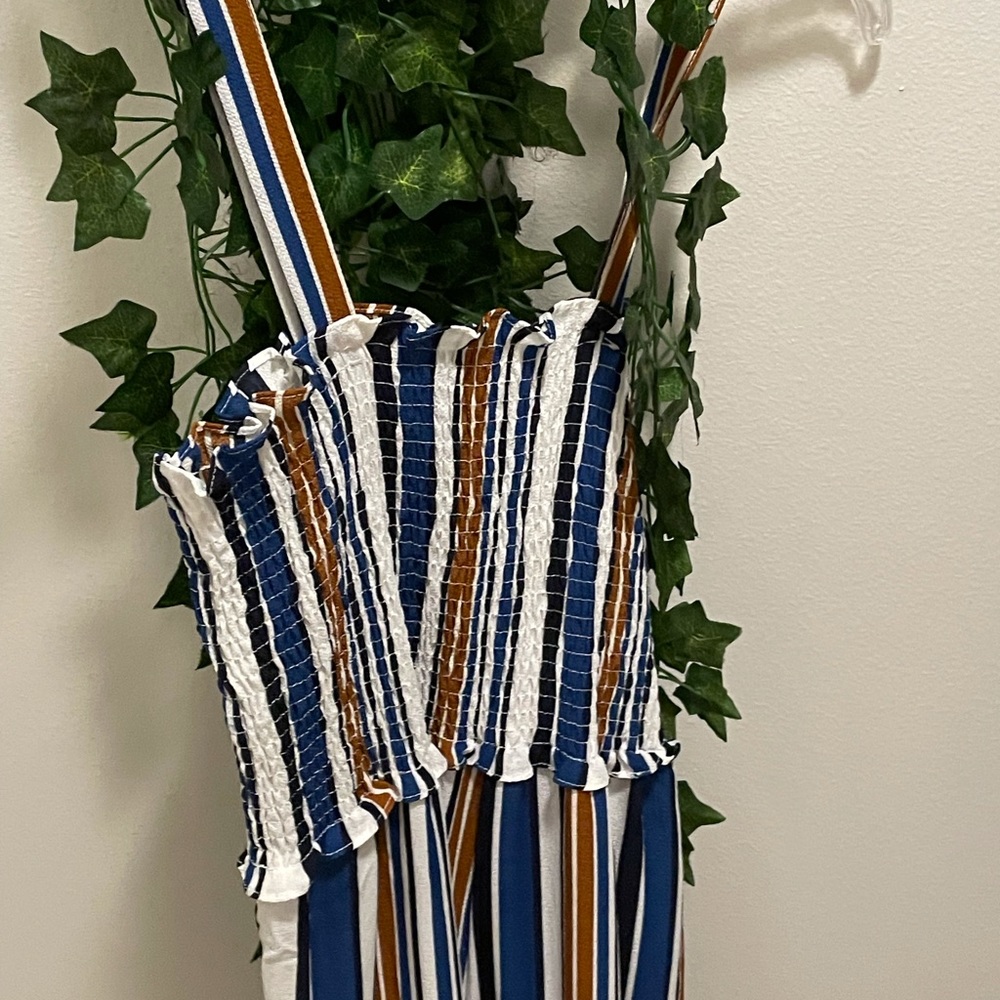 Shein striped jumpsuit